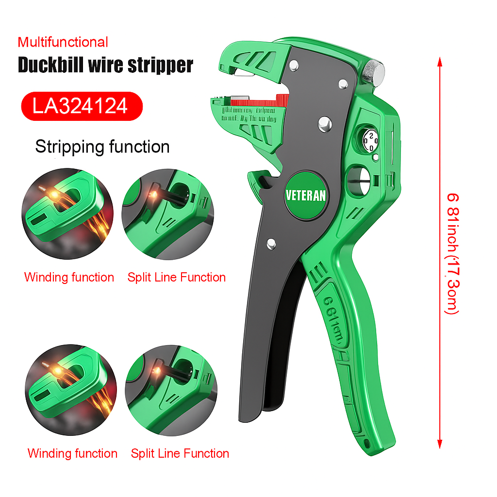 QuickStrip™ 2-in-1 Automatic Wire Stripper & Cutter Tool 0.2–4mm – Premium Quality