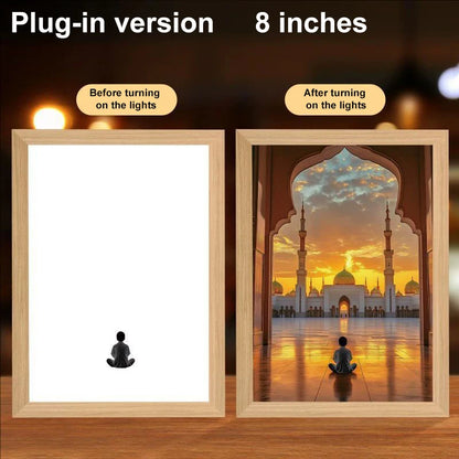 LumiFaith 4D LED-Jesus-Lampe – Inspirierende Wanddekoration &amp; Leuchtende Wohnaccessoires 