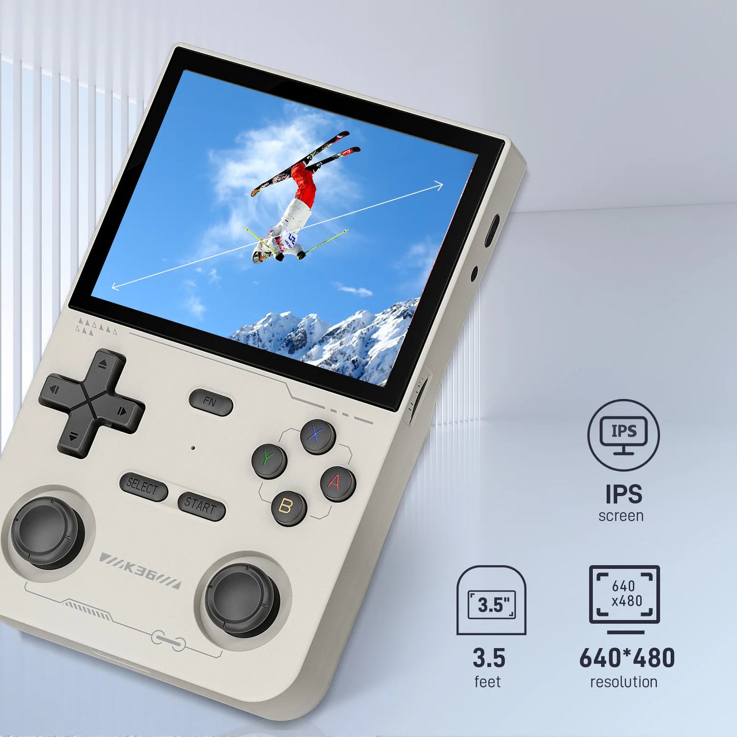 🎮 LNGOOR K36 Portable Game Console with 3.5" IPS Screen, 16,000 Classic Games, Rechargeable, 64GB/128GB