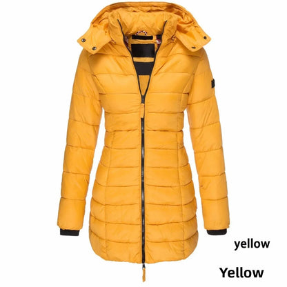 -30°C ❄️ Rated | Women’s Winter Cotton Jacket 🧥– Slim Fit, Warm, Korean Style, Mid-Length
