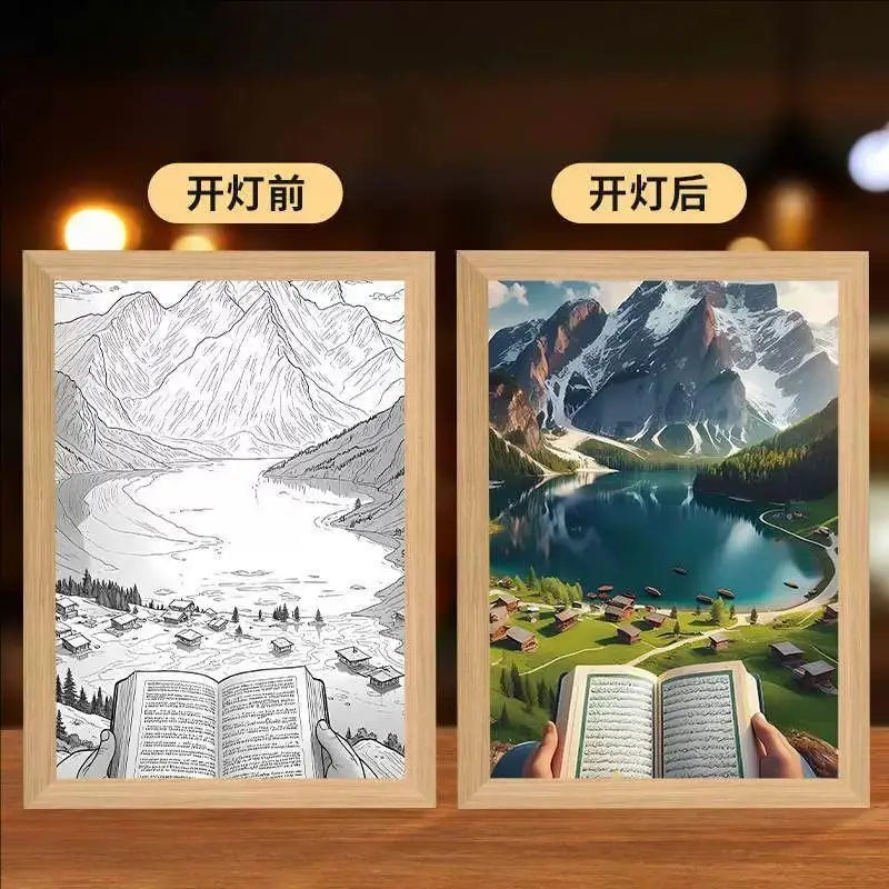 LumiFaith 4D LED-Jesus-Lampe – Inspirierende Wanddekoration &amp; Leuchtende Wohnaccessoires 