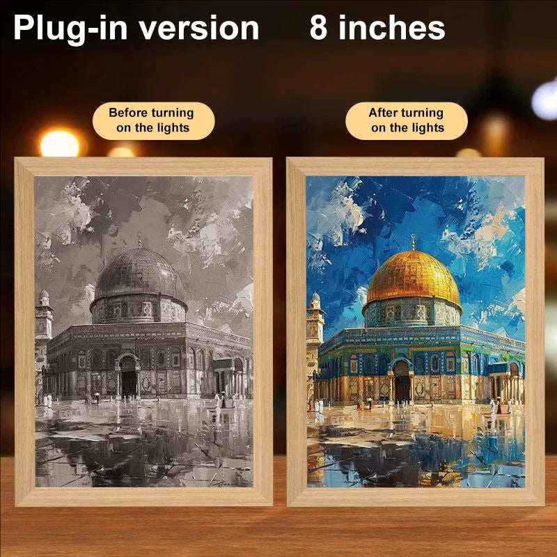 LumiFaith 4D LED-Jesus-Lampe – Inspirierende Wanddekoration &amp; Leuchtende Wohnaccessoires 