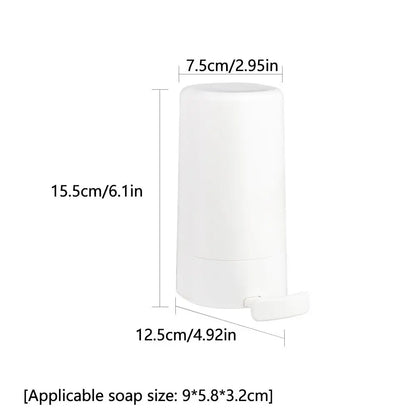 Wandmontierter Seifenmühlenspender – Trockener und sauberer Pulverbehälter für Zuhause, Fitnessstudio und Büro 