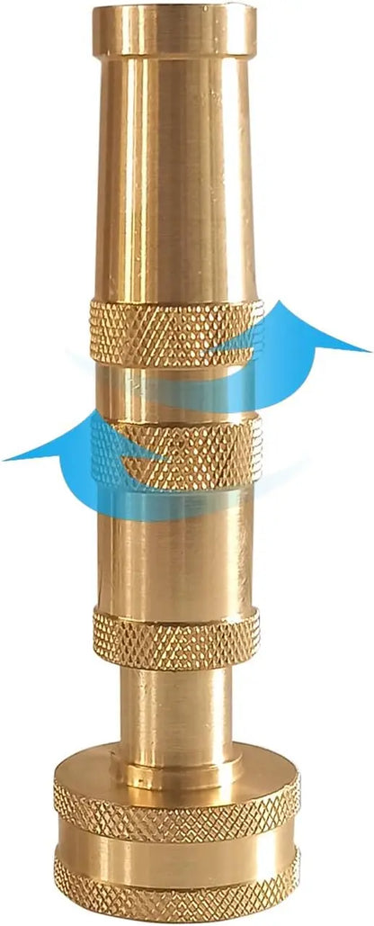 Heavy Duty Brass™ – Adjustable High-Pressure Hose Nozzle for Car Washing, Pet Shower & Garden Use