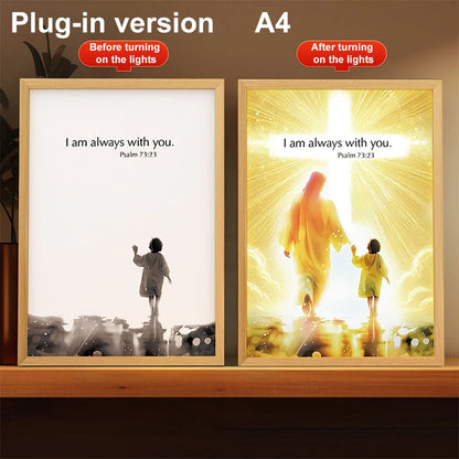 LumiFaith 4D LED-Jesus-Lampe – Inspirierende Wanddekoration &amp; Leuchtende Wohnaccessoires 