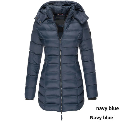 -30°C ❄️ Rated | Women’s Winter Cotton Jacket 🧥– Slim Fit, Warm, Korean Style, Mid-Length