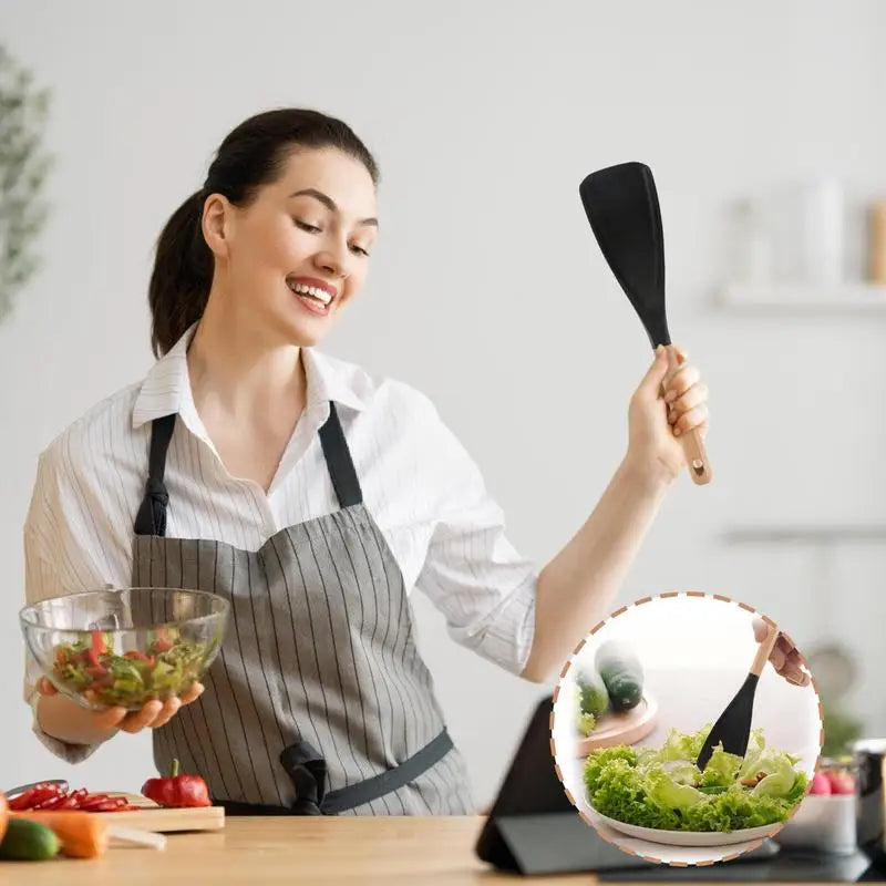 ChefEase™ | 2-in-1 Silicone Cooking Spoon & Spatula 🔥🔥 Multi-Function Spoon – Premium Quality Kitchen Essential