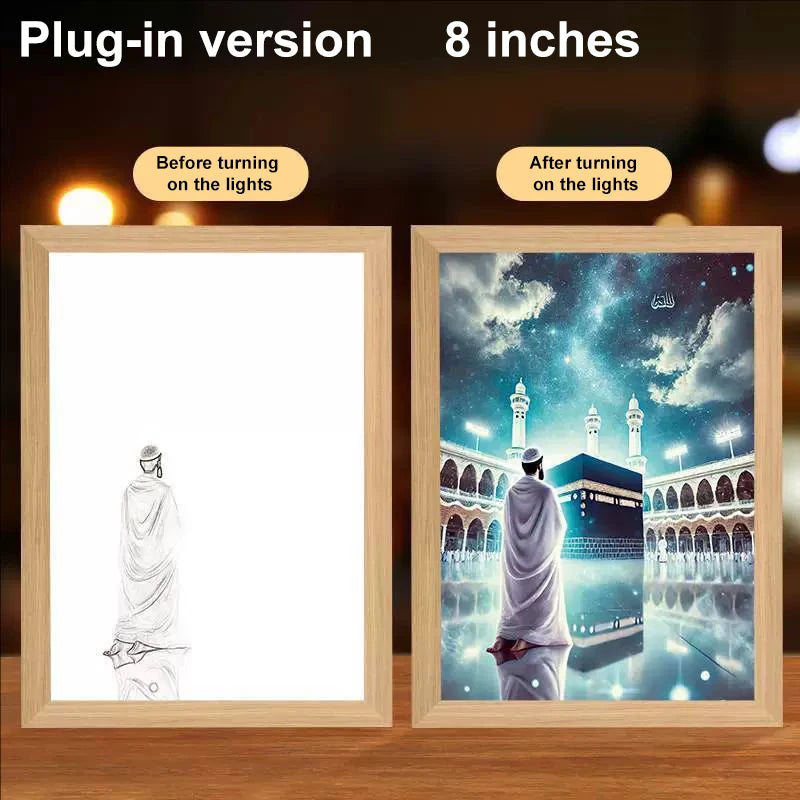 LumiFaith 4D LED-Jesus-Lampe – Inspirierende Wanddekoration &amp; Leuchtende Wohnaccessoires 