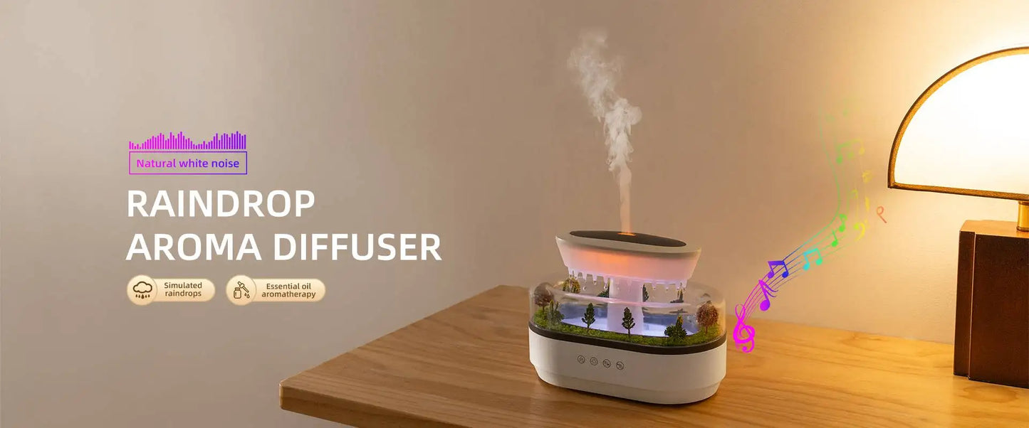 Humidificateur d'air ultrasonique intelligent Orca™ en forme de méduse – Diffuseur d'arômes avec télécommande et minuterie 
