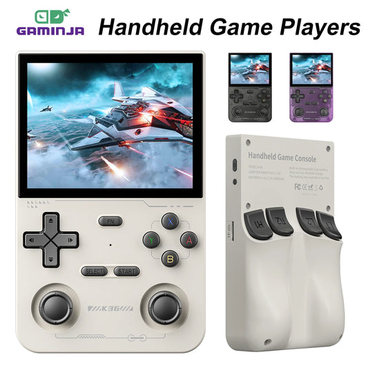 🎮 Consola de juegos portátil LNGOOR K36 con pantalla IPS de 3,5", 16.000 juegos clásicos, recargable, 64 GB/128 GB 