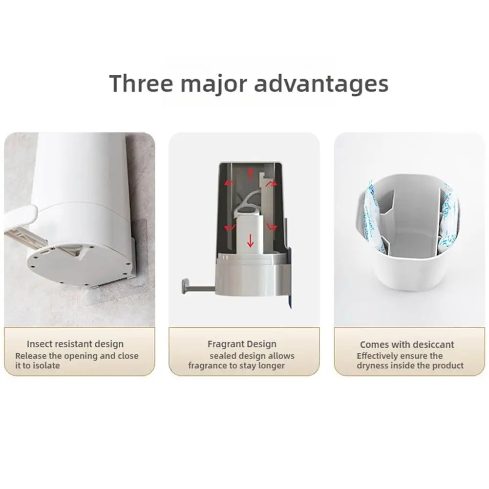 Wandmontierter Seifenmühlenspender – Trockener und sauberer Pulverbehälter für Zuhause, Fitnessstudio und Büro 