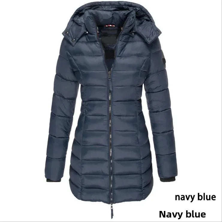-30°C ❄️ Rated | Women’s Winter Cotton Jacket 🧥– Slim Fit, Warm, Korean Style, Mid-Length