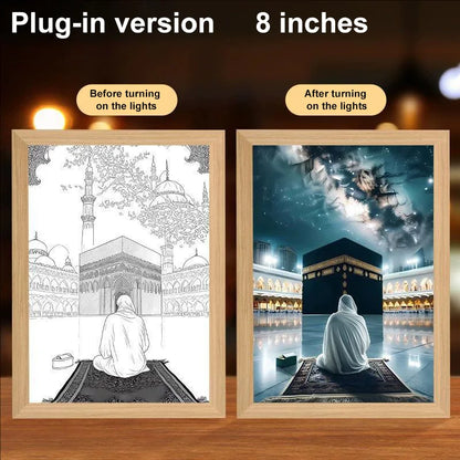 LumiFaith 4D LED-Jesus-Lampe – Inspirierende Wanddekoration &amp; Leuchtende Wohnaccessoires 