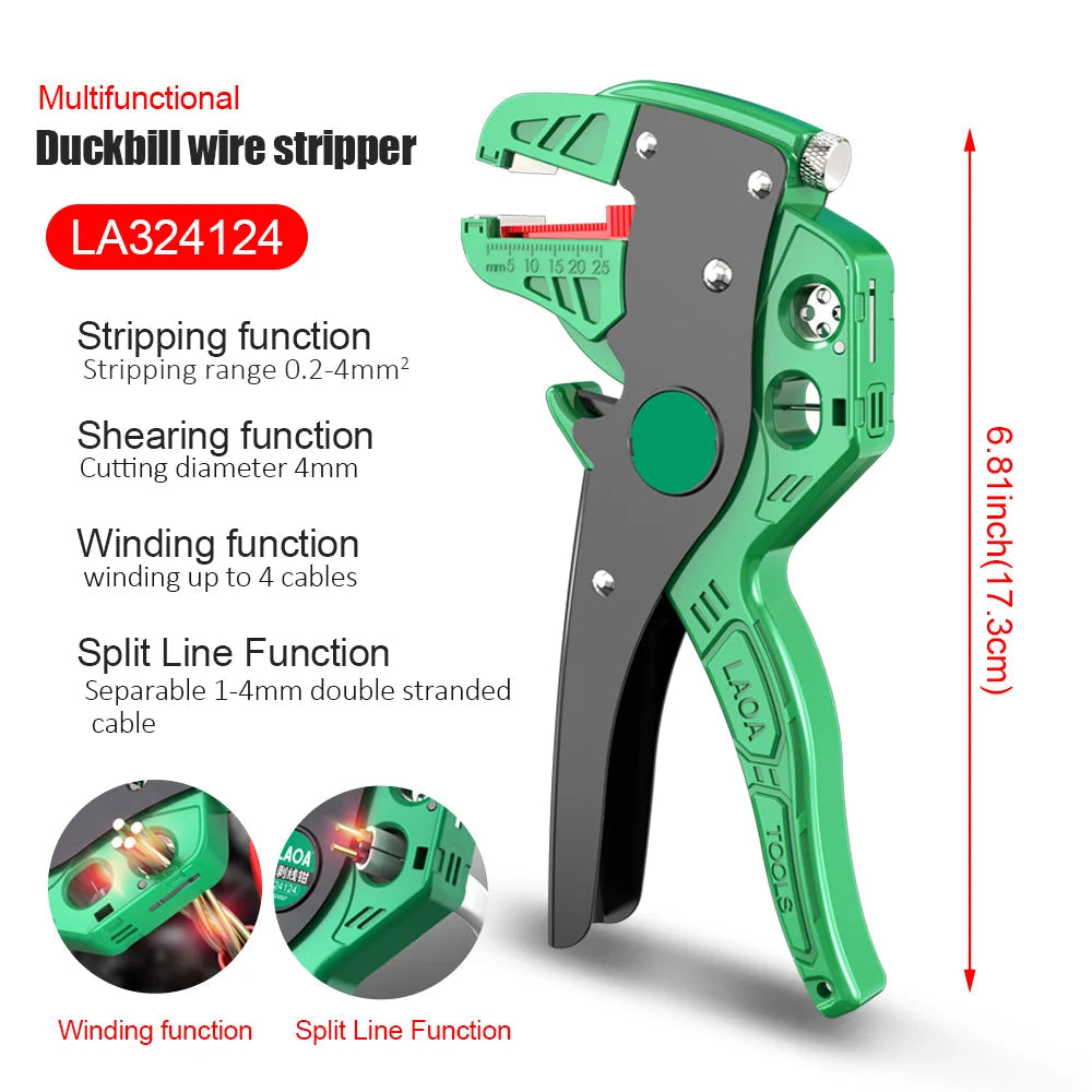 QuickStrip™ 2-in-1 Automatic Wire Stripper & Cutter Tool 0.2–4mm – Premium Quality