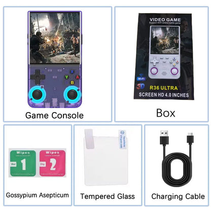 R36 ULTRA 2025 🎮 LNGOOR K36 Portable Game Console with 3.5" IPS Screen, 20,000 Classic Games, Rechargeable, 64GB/128GB