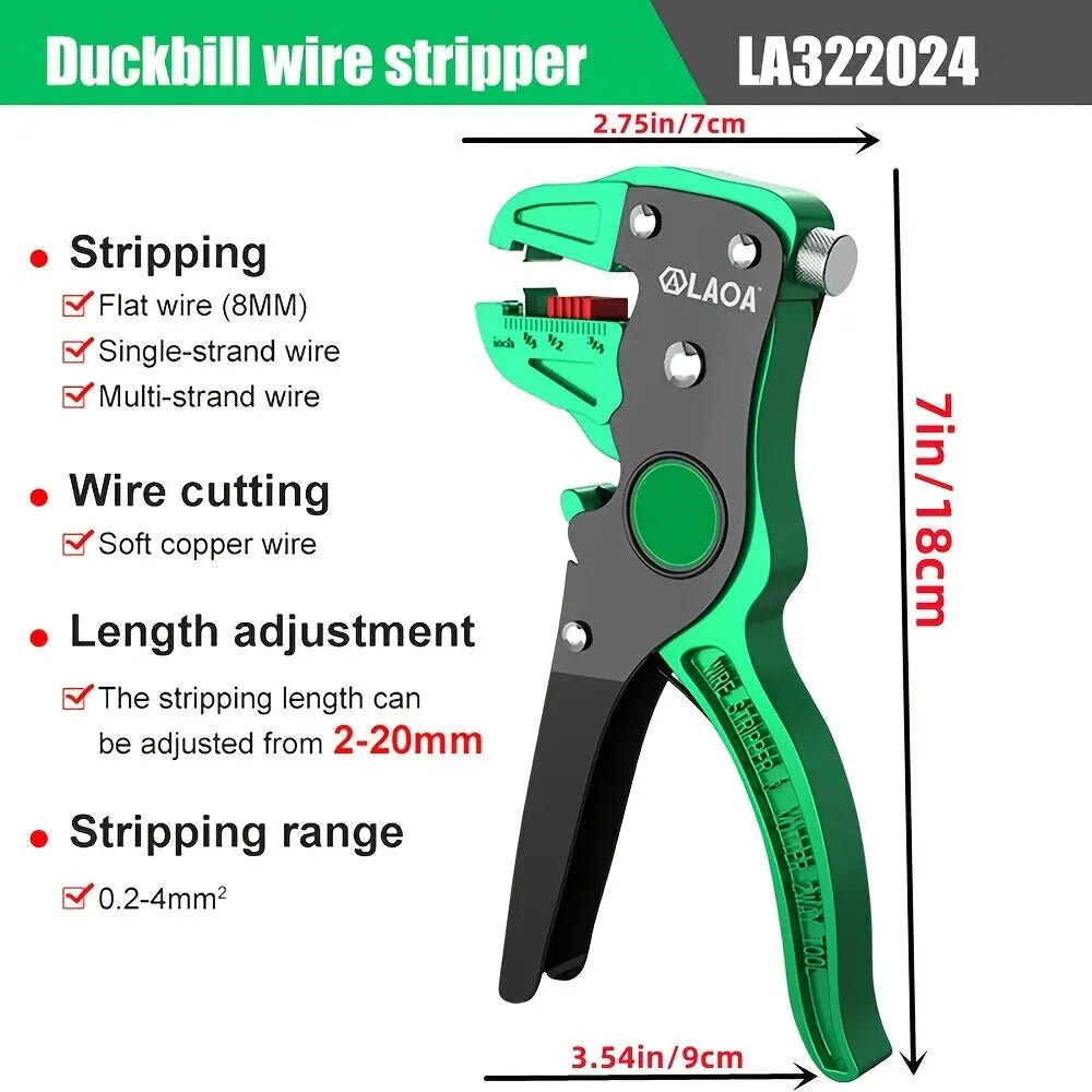 QuickStrip™ 2-in-1 Automatic Wire Stripper & Cutter Tool 0.2–4mm – Premium Quality