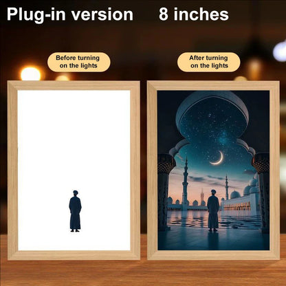 LumiFaith 4D LED-Jesus-Lampe – Inspirierende Wanddekoration &amp; Leuchtende Wohnaccessoires 