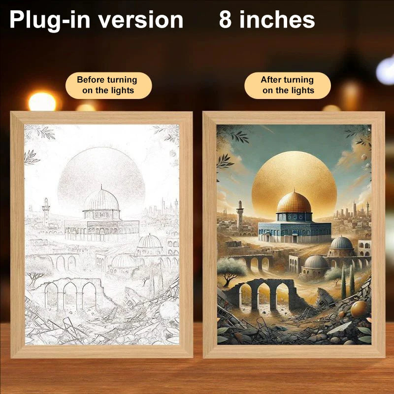 LumiFaith 4D LED-Jesus-Lampe – Inspirierende Wanddekoration &amp; Leuchtende Wohnaccessoires 