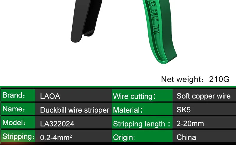 QuickStrip™ 2-in-1 Automatic Wire Stripper & Cutter Tool 0.2–4mm – Premium Quality