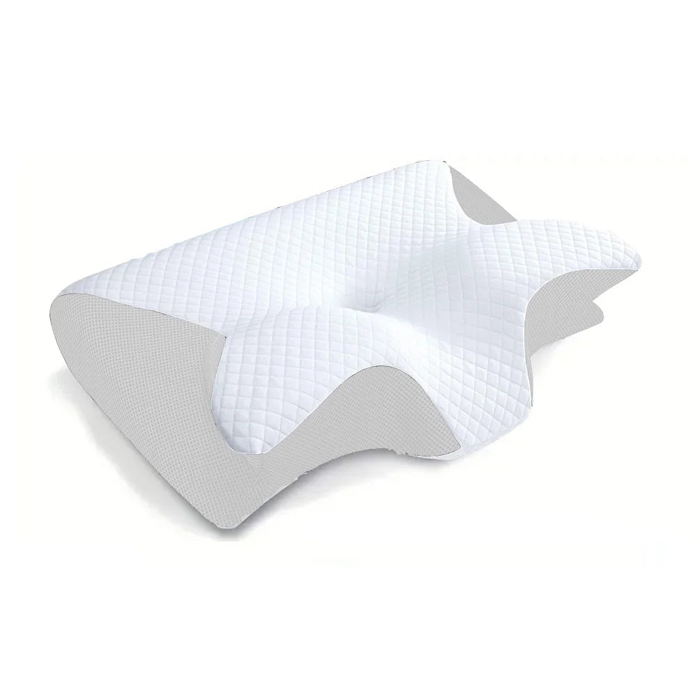 💤 Derila Ergo™ Memory Foam Cervical Pillow – 2-in-1 Ergonomic Neck Support for All Sleepers