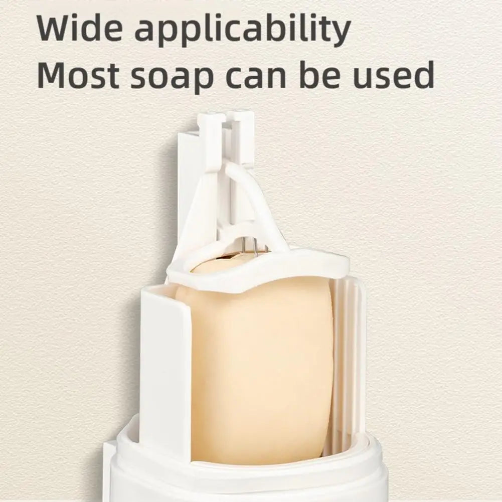 Wandmontierter Seifenmühlenspender – Trockener und sauberer Pulverbehälter für Zuhause, Fitnessstudio und Büro 