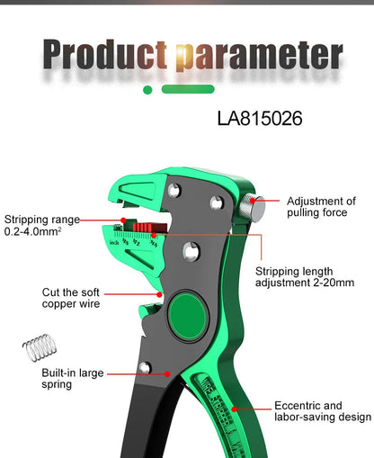 QuickStrip™ 2-in-1 Automatic Wire Stripper & Cutter Tool 0.2–4mm – Premium Quality