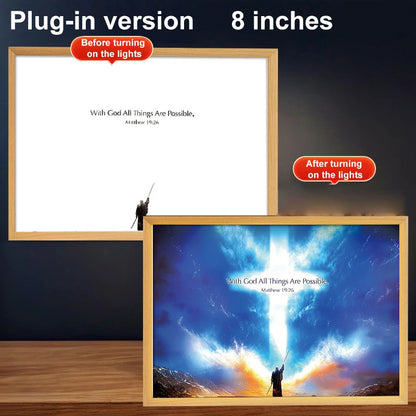 LumiFaith 4D LED-Jesus-Lampe – Inspirierende Wanddekoration &amp; Leuchtende Wohnaccessoires 